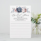 ダスティブルーメイヴブライダルシャワー誰が私のゲーム (スタンド正面)