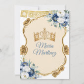 ダスティブルーメエレガントキシカンプリンセスキンセアニラ 招待状 (裏面)