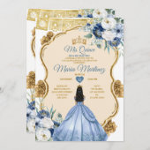 ダスティブルーメエレガントキシカンプリンセスキンセアニラ 招待状 (正面/裏面)