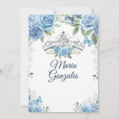 ダスティブルーメキシコガールプリンセスキンセアニェラ 招待状 (裏面)