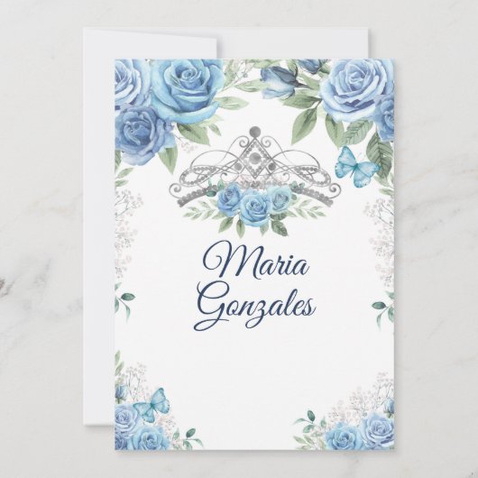 ダスティブルーメキシコガールプリンセスキンセアニェラ 招待状 (裏面)