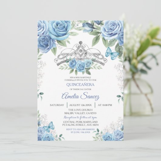 ダスティブルーメキシコガールミスXVアノス招待状 招待状 (スタンド正面)