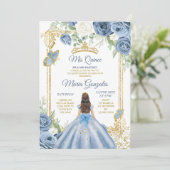 ダスティブルーメクシアンガールフローラスウィート16th誕生日 招待状 (スタンド正面)