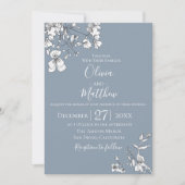 ダスティブルーメドウ結婚式招待状 招待状 (正面)