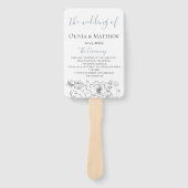 ダスティブルーメドウ結婚式 プログラム ハンドファン (正面)