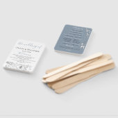 ダスティブルーメドウ結婚式 プログラム ハンドファン (組立なし)