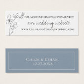 ダスティブルーメドー結婚ドのウェブサイト (正面&裏面)