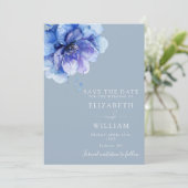 ダスティブルーモダンウォーターフローラ結婚ズ セーブザデート (スタンド正面)