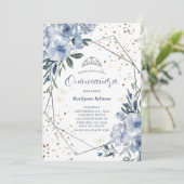 ダスティブルーモダンシルバーキンセアニラ 招待状 (スタンド正面)