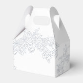 ダスティブルーモダンヴィンテージ結婚ズ フェイバーボックス (裏面サイド)