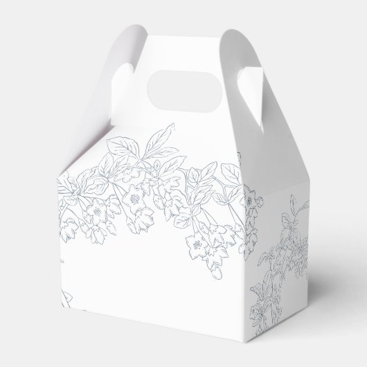 ダスティブルーモダンヴィンテージ結婚ズ フェイバーボックス (裏面サイド)