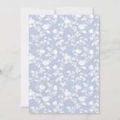 ダスティブルーモノグラムクレストベビーシャワー招待状 招待状 (裏面)