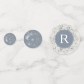 ダスティブルーモノグラ結婚ム紙吹雪 コンフェッティ (裏面)