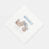 ダスティブルーモンスタートラック誕生日 スタンダードランチョンナプキン (角)