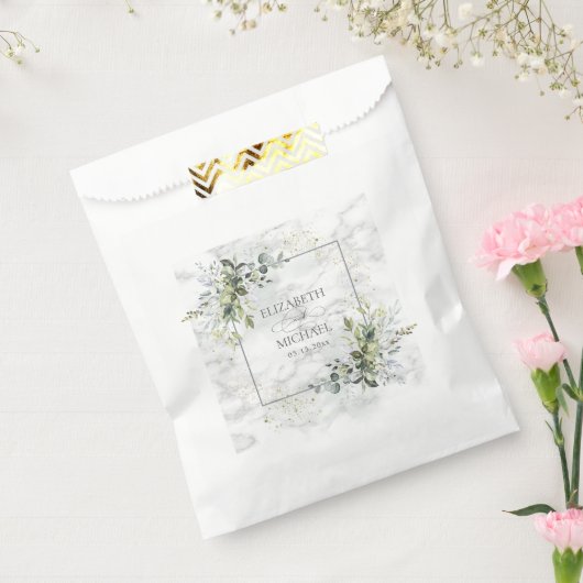 ダスティブルーユエレガントーカリプトゥスグリーンリーマーブル フェイバーバッグ (封をした状態)