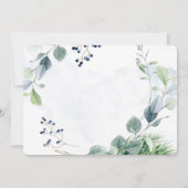 ダスティブルーユーカリが私の花嫁になる 招待状 (裏面)