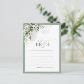 ダスティブルーユーカリフローラアドバイストゥザブライド ポストカード (スタンド正面)