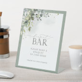 ダスティブルーユーカリフローラシャワーブーケバー 台座サイン (インサイチュ)