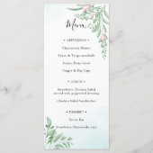 ダスティブルーユーカリプタスグリーンリーブライダルシャワー メニュー (正面)