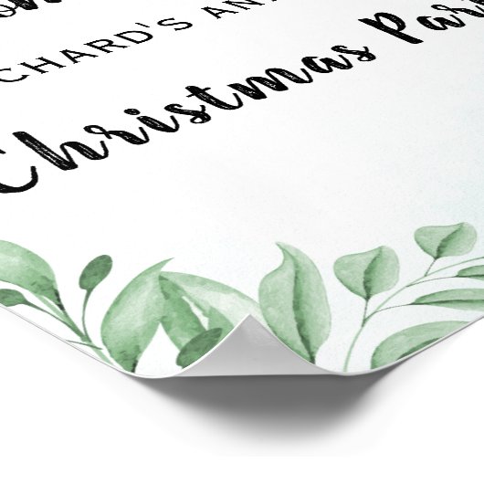 ダスティブルーユーカリプトゥスクリスマスパーティーへようこそ ポスター (角)