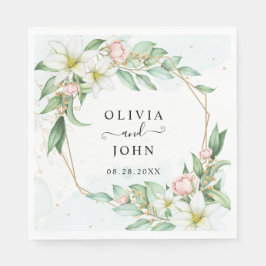 ダスティブルーユーカリプトゥスグリーンサキュリー結婚ズ スタンダードランチョンナプキン