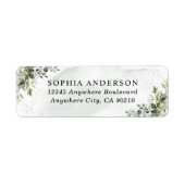 ダスティブルーユーカリプトゥスグリーンサキュリー結婚ズ ラベル (正面)