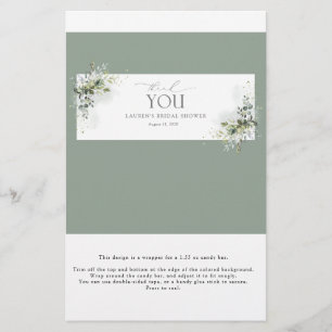 ダスティブルーユーカリプトゥスシャワーキャンディバーラッパ