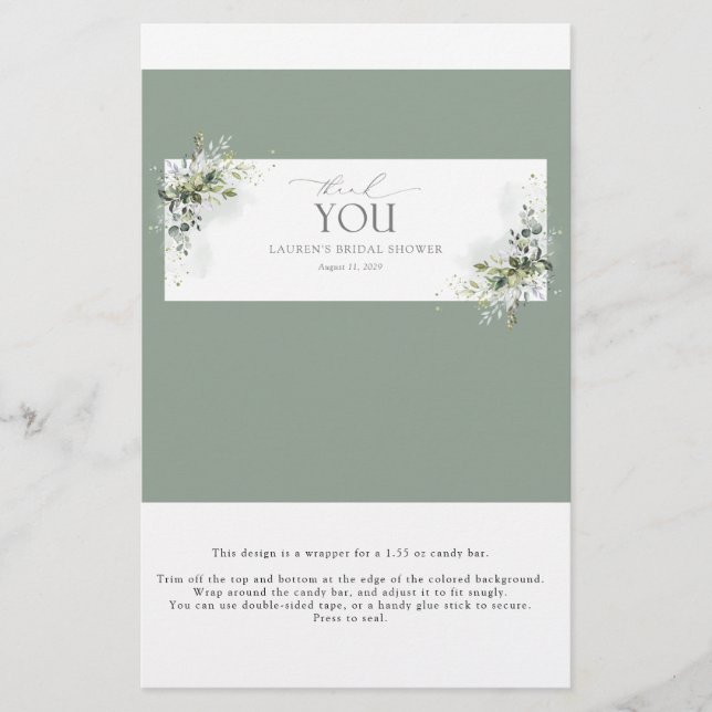 ダスティブルーユーカリプトゥスシャワーキャンディバーラッパ (正面)