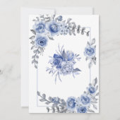 ダスティブルーユーカリプトゥスプキュラントブライダルシャワーインヴィ 招待状 (裏面)