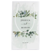 ダスティブルーユーカリプトゥスホテル結婚ズ抱き枕 スモールペーパーバッグ (正面)