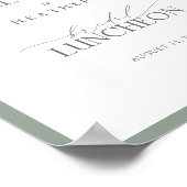 ダスティブルーユーカリプトゥスボタニカルランチョンウェルカム ポスター (角)