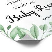 ダスティブルーユーカリ性別が歓迎を明らかにする ポスター (角)