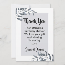 ダスティブルーユーカリ感謝していユー 招待状