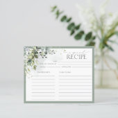 ダスティブルーユーカリ植物性シャワーレシピカード (スタンド正面)
