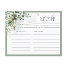 ダスティブルーユーカリ植物性シャワーレシピカード