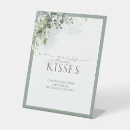 ダスティブルーユーカリ水の色どのように多くのキス 台座サイン