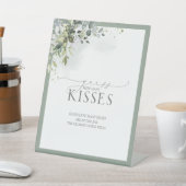 ダスティブルーユーカリ水の色どのように多くのキス 台座サイン (インサイチュ)