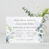 ダスティブルーユーカリ素朴リハーサルディナー 招待状 (スタンド正面)