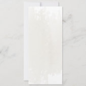 ダスティブルーユーカリ結婚のメニューブライダルシャワーI 招待状 (裏面)