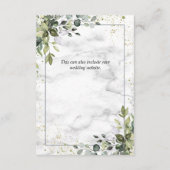 ダスティブルーユーカリ結婚グリーン詳細 エンクロージャーカード (裏面)