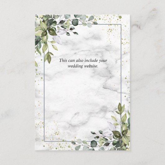 ダスティブルーユーカリ結婚グリーン詳細 エンクロージャーカード (裏面)