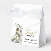 ダスティブルーユーカリ結婚グリーン フェイバーボックス (正面サイド)