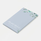 ダスティブルーユーカリ結婚グリーン ポストイット (アングル)