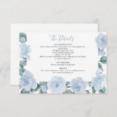 ダスティブルーユーカリ結婚フローラ詳細 エンクロージャーカード (正面/裏面)