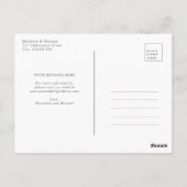 ダスティブルーユーカリ緑の大理石遅延時間 ポストカード (裏面)