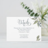 ダスティブルーユーカリ緑の葉詳細Enc エンクロージャーカード (スタンド正面)