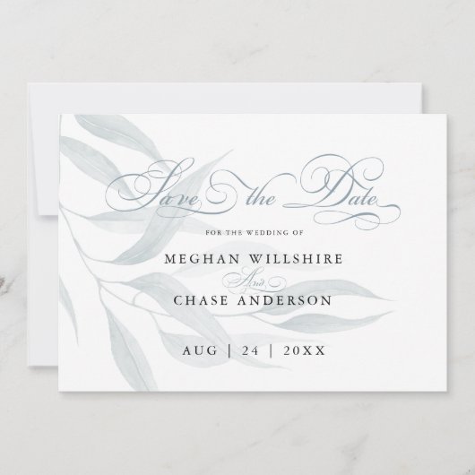 ダスティブルーユーカリ葉スオンホワイト (正面)