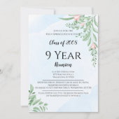 ダスティブルーユーカリ葉高校懇親会 招待状 (正面)