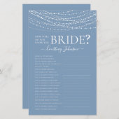 ダスティブルーライトブライダルシャワーゲーム (正面/裏面)