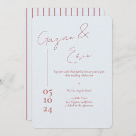 ダスティブルーラブレター結婚式招待状 招待状